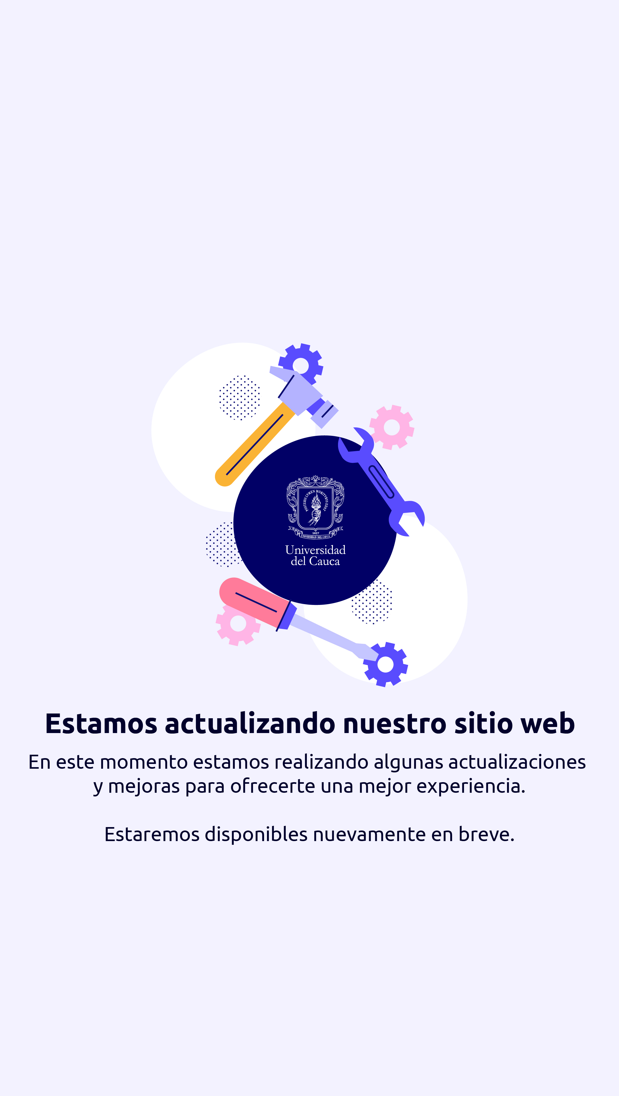 Sitio web en proceso de actualización